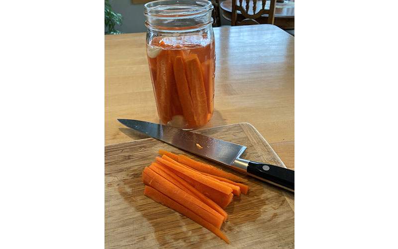 Lacto Fermented Carrots by Sally Kendall
