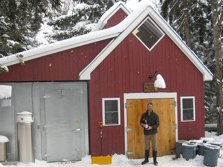 Sean Lawson at his Warren, Vermont brewery