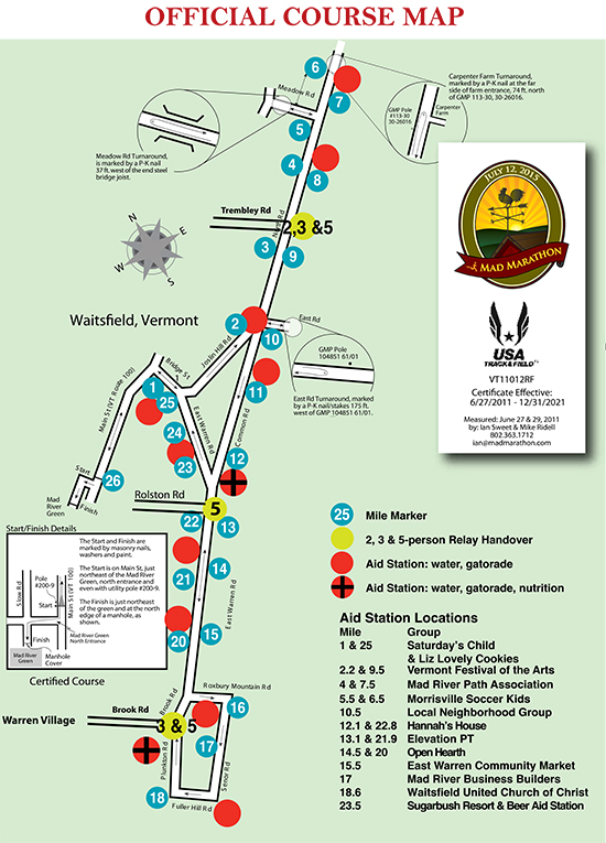 Mad Marathon Course map 2B