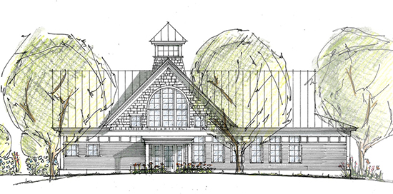 Town of Waitsfield town office drawing