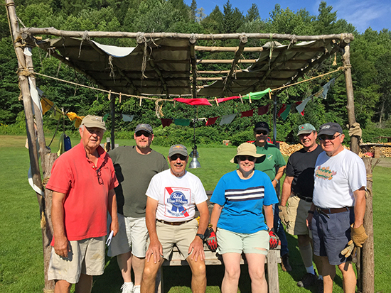 The Mad River Rotary Club’s crew gathered at Lareau Farm to prepare for this Saturday’s Music Festival, August 8. Family events are scheduled for the afternoon with the music events in the evening. Crew members, L to R, Dave Koepele, Karl Klein, Dave Ellison, Susan Snider, Ken Nadolny, Marv Ginzel and Gary Plewak.