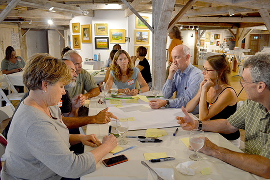 On September 17 local farmers and food producers came together to discuss the challenges facing their respective businesses at the Economic Vitality Workshops put on by the MRVPD. Photo: Rachel Goff