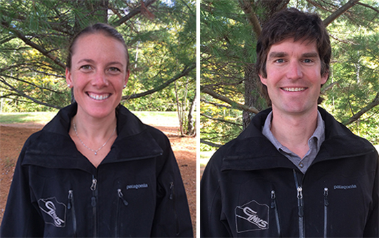 Green Mountain Valley School (GMVS) cross country coaches Katrina Howe and Garrott Kuzzy