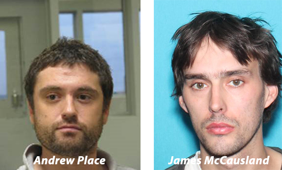 VSP investigators identified Andrew Place and James McCausland  as being responsible for both armed robberies at the Northfield Savings Bank in Waitsfield.