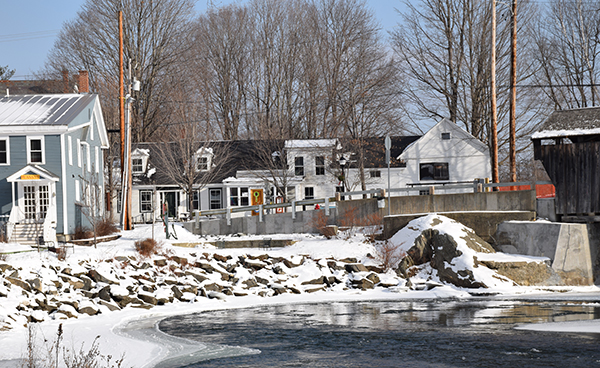 Pocket Park Area at Waitsfield covered bridge. Photo: Jeff Knight