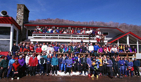Mad River Glen shareholders celebrate 20 years of skier ownership. Photo courtesy Eric Friedman