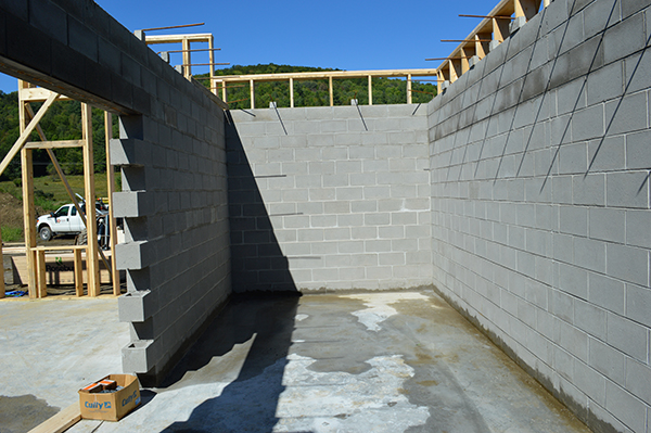 Vault construction at the new Waitsfield town office building. Photo: Lisa Loomis