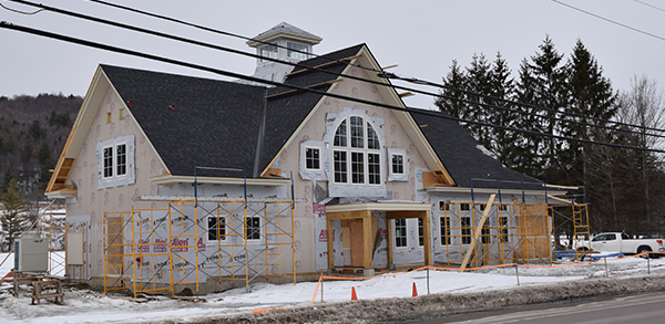Construction continues on Waitsfield town Offices. Photo: Jeff Knight