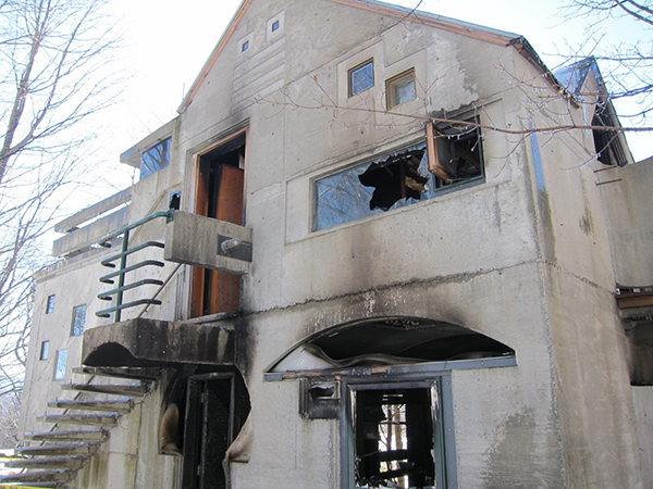 Fire gutted the "Archie Bunker" in Warren.