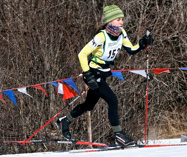 Harwood cross-country skier Sophia Libby