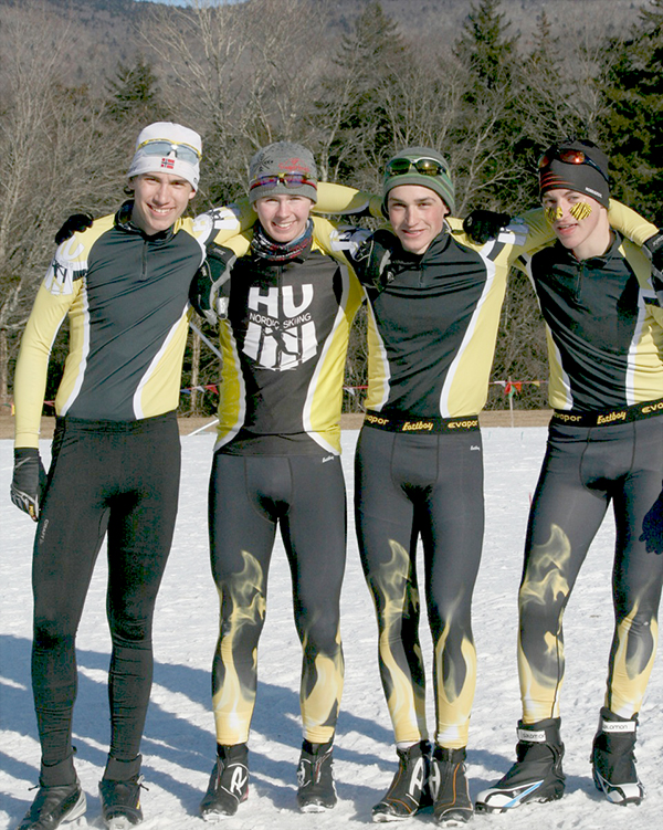 Harwood cross country boys relay team.