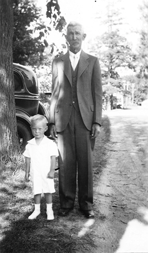 Allen Mehuron with his grandfather Thomas Mehuron. Allen Mehuron with his grandfather Thomas Mehuron.