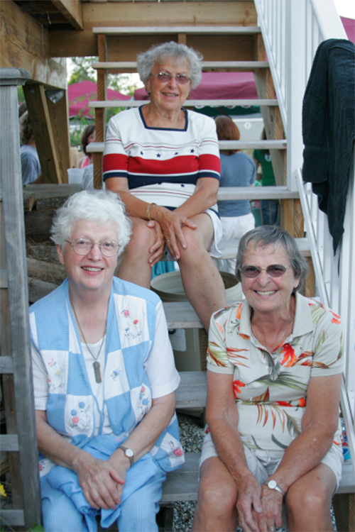 Friends Irene, Ruth and Jan