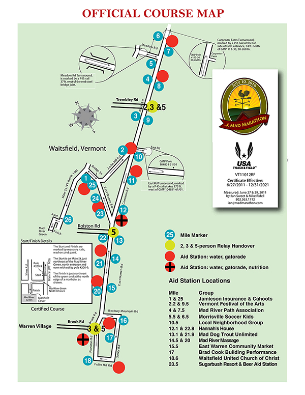 MadMarathon Course map sm