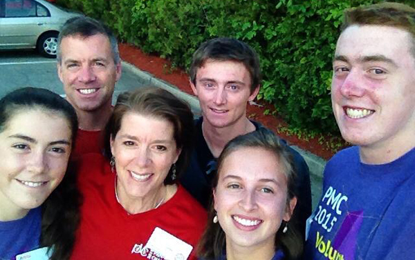 The Duffy family and family friend, from left to right, Anna, Sean, Betsy, Drew, Sarah McHugh and Danny.