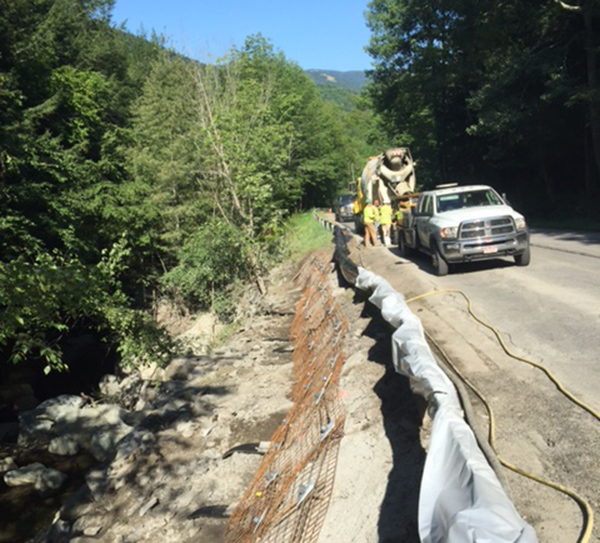 Brook Road construction. Photo: GSI 