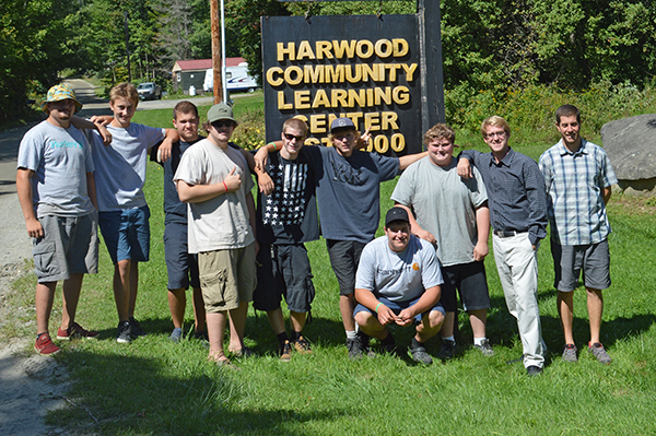 Harwood Community Learning Center class with teachers Paul Kramor and Alex Rawson. Photo: Chris Keating