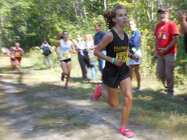 Julianne Young on her way to a second place finish. Photo: Stephen Magill