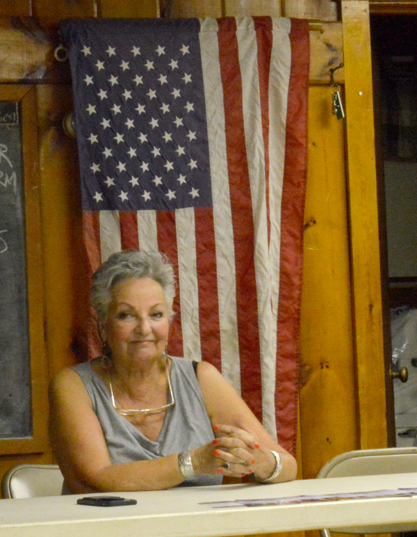 Marie Leotta at a meeting of the Gun Owners of Vermont Valley Chapter meeting. Photo: Chris Keating