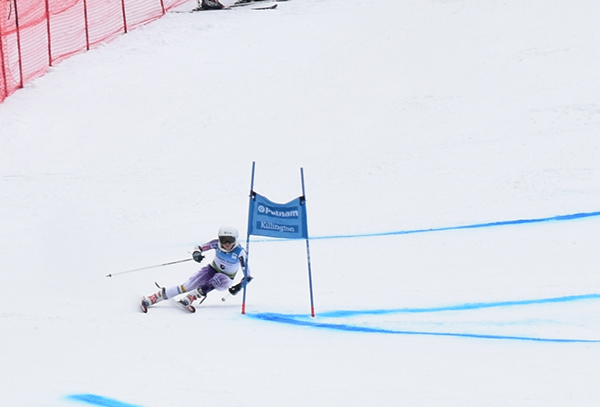 Killington World Cup forerunner Hannah Utter of Waitsfield. Photo: Jeff Knight