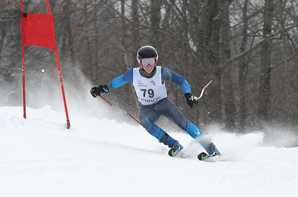 Harwood skier Austin Taylor took second place at Burke Mountain. Photo: John Williams