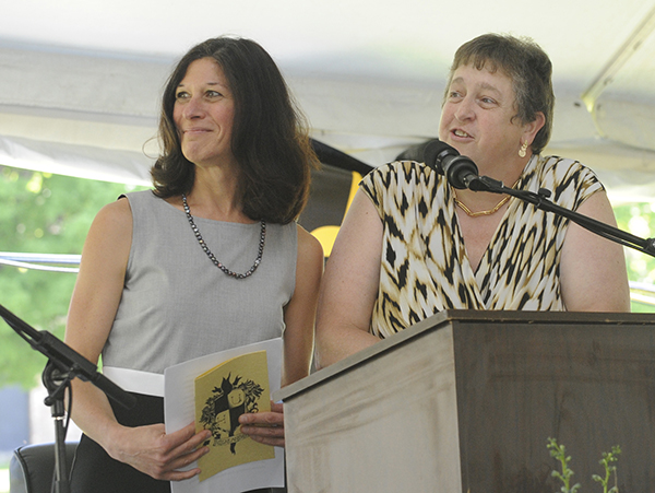 L-R, Amy Rex and Lisa Atwood have been named Vermont Secondary School Principals of the Year. VR File Photo.