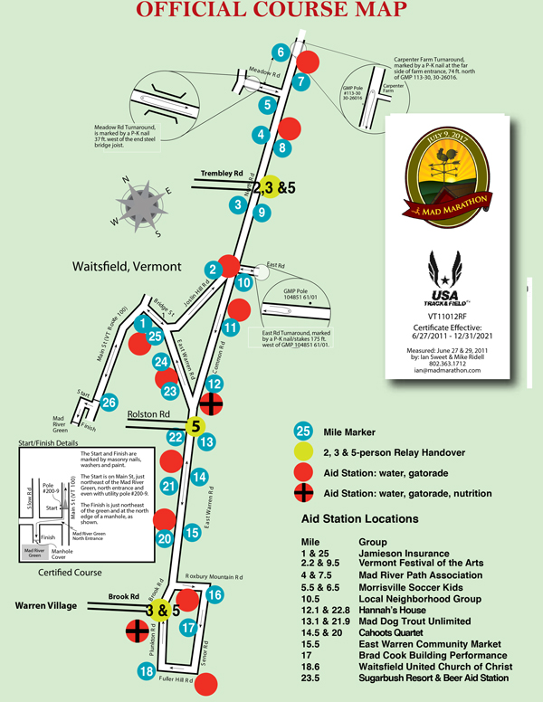 Marathon Official Course map sm