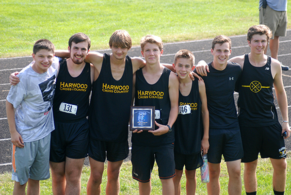 Harwood Boys JV Cross Country team. Photo: Laura Caffry