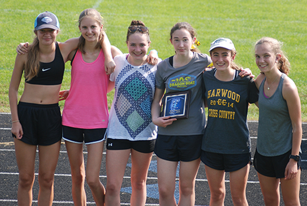 Harwood Girls Cross Country team. Photo: Laura Caffry