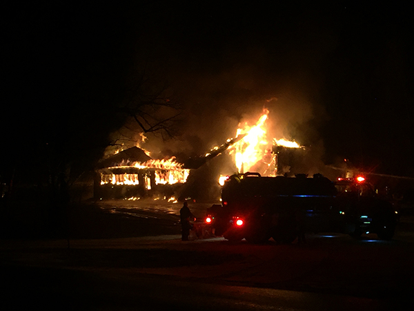 Fire completely destroyed Fred Viens' garage on North Fayston Road on December 9. Photo: Jodie Curran