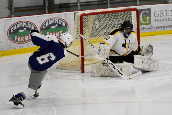 Harwood goalie making a save. Photo: Christopher Keating Harwood goalie making a save. Photo: Christopher Keating