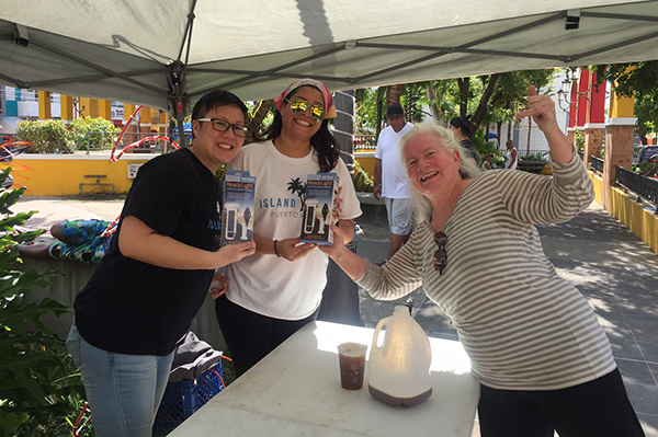 : Island Lyfe makes tamarind juice and cocoa butter sunscreen. They still have no power; their website will be back up again soon (they hope). Both were psyched to receive the Verilux flashlights.