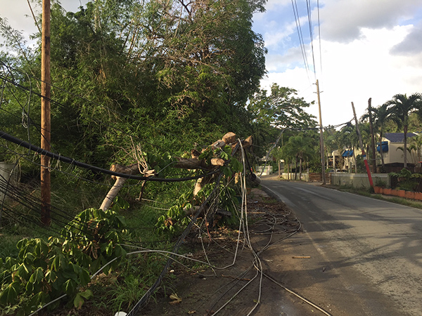 Storm damage still present in Puerto Rico.