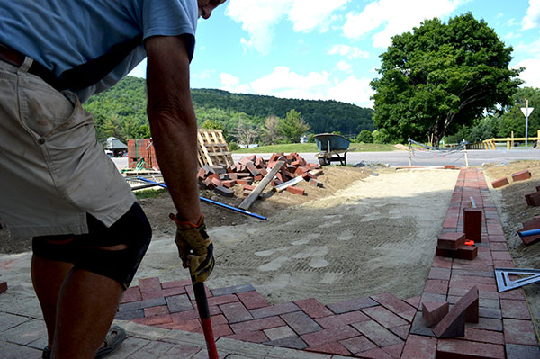 New section to the Mad River Path by the Mad River Green Shops. Photo: Katie Martin