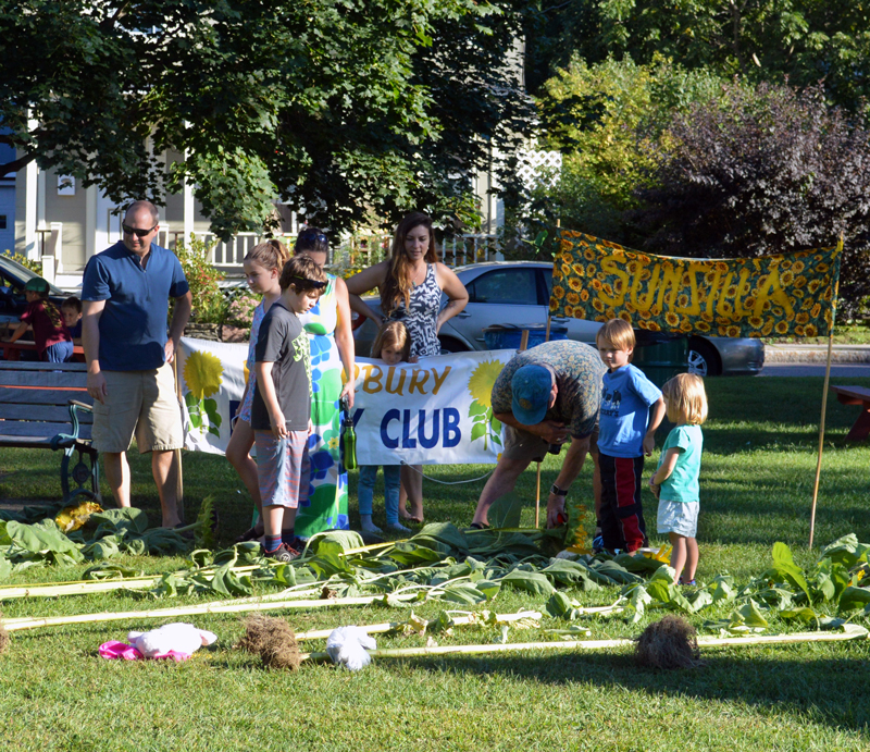 Setting up for the 25th annual Waterbury Rotary Sunzilla celebration. Photo: Katie Martin