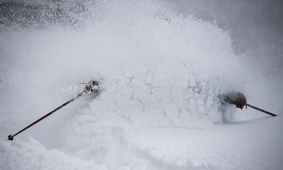 Early season snow storm makes for some great skiing. Photo: Brook Curran