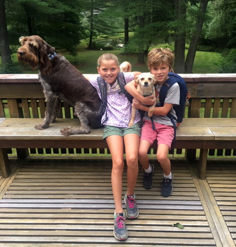 Harold, Haddie, Weezie, Elliot firstdayofschool