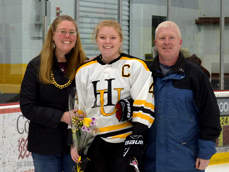 April Tousignant, senior night