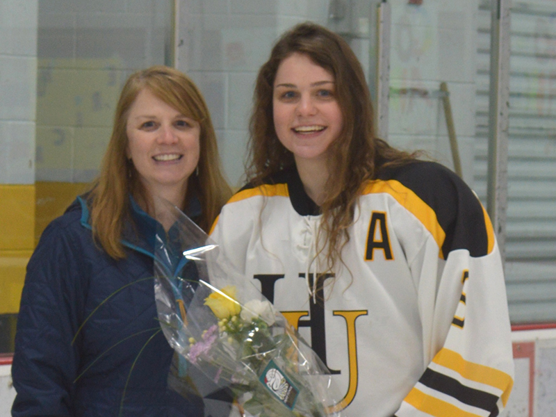 Erica Dow, senior night