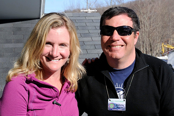 Eric Friedman, right, and his wife, Holly Zanes.