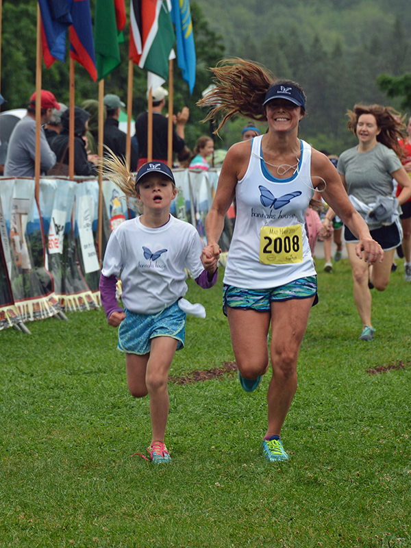 Megan Martelli headed to the finish line.