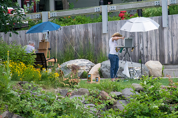 Pocket park plein air 