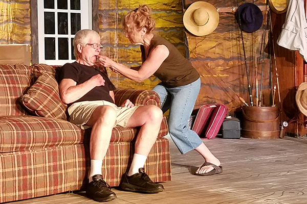 L-R: J. Louis Reid as Norman Thayer and Donna Cristen as Ethel Thayer star in the Valley Players’ production of “On Golden Pond.” The play runs from August 2 through 18