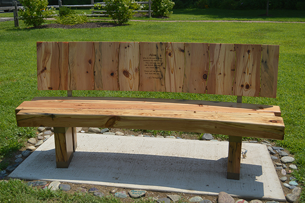 Eli Brookens’ memorial bench installed