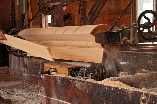 The Ward Clapboard Mill in Moretown, Vermont, is the only mill in the country to produce traditional square-edged clapboards. Moretown residents Christine and Jan Tierson purchased the mill from Holly Ward’s estate in 2017.