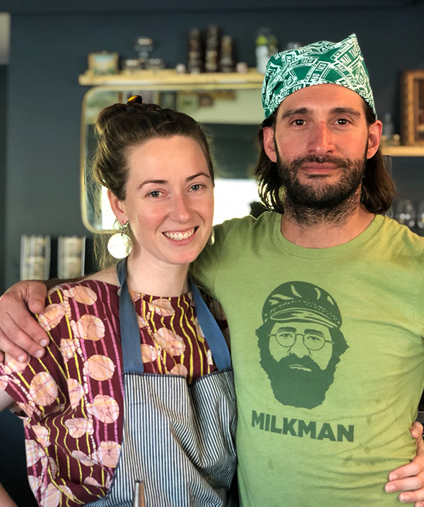 Left to right, Mimi Bain and Colby Miller are the owners and operators of the new eatery in the Village Square Shopping Center, Stoke Ramen.