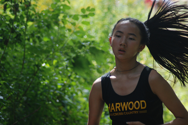 Anlu Thamm, Freshman, HU cross country team. Photo: Laura Caffrey