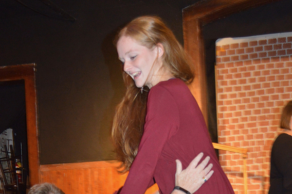 Susan Loynd and Maddie Commo rehearsing a dance number from “Oliver!” Showtimes are October 4 through 20, Friday and Saturday at 7:30 p.m., Sunday at 2 p.m. at the Valley Players Theater.