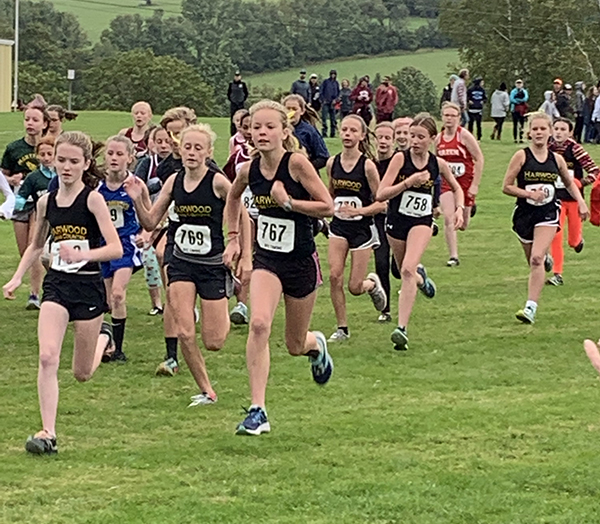 It was all black and gold at the Randolph Invitational on September 14. Both the boys’ and girls’ middle school teams took first place.