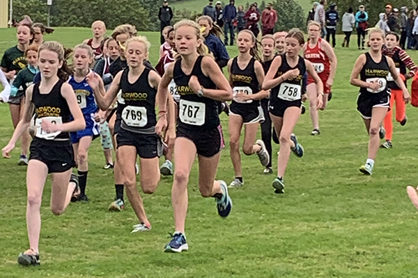 It was all black and gold at the Randolph Invitational on September 14. Both the boys’ and girls’ middle school teams took first place.